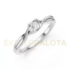 Ékszerpalota eljegyzési gyűrű 0,2ct G/VS gyémánttal BRK615 fehér arany