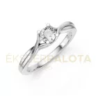 Ékszerpalota eljegyzési gyűrű 0,25ct G/VS gyémánttal BRK615 fehér arany