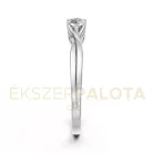 Ékszerpalota eljegyzési gyűrű 0,17ct gyémánttal BRK615 platina