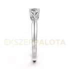 Ékszerpalota eljegyzési gyűrű 0,25ct H/SI gyémánttal BRK615 platina