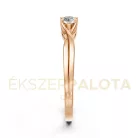 Ékszerpalota eljegyzési gyűrű 0,2ct G/VS gyémánttal BRK615 rozé arany