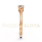 Ékszerpalota eljegyzési gyűrű 0,25ct H/SI gyémánttal BRK615 rozé arany
