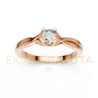 Ékszerpalota eljegyzési gyűrű 0,25ct H/SI gyémánttal BRK615 rozé arany