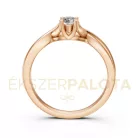 Ékszerpalota eljegyzési gyűrű 0,25ct gyémánttal BRK615 rozé arany