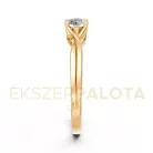 Ékszerpalota eljegyzési gyűrű 0,3ct gyémánttal BRK615 sárga arany