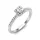Ékszerpalota eljegyzési gyűrű 0,25ct H/SI gyémánttal BRK616 platina