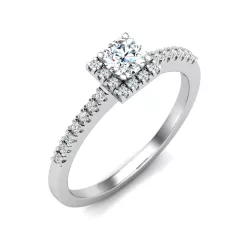   Ékszerpalota eljegyzési gyűrű 0,25ct gyémánttal BRK616 platina