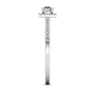 Ékszerpalota eljegyzési gyűrű 0,25ct G/VS gyémánttal BRK616 rozé arany