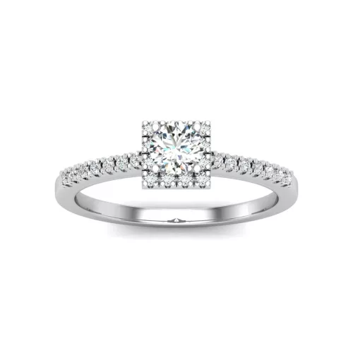 Ékszerpalota eljegyzési gyűrű 0,25ct H/SI gyémánttal BRK616 sárga arany