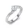 Ékszerpalota eljegyzési gyűrű 0,3ct G/VS gyémánttal BRK617 platina