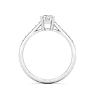 Ékszerpalota eljegyzési gyűrű 0,5ct gyémánttal BRK619 fehér arany