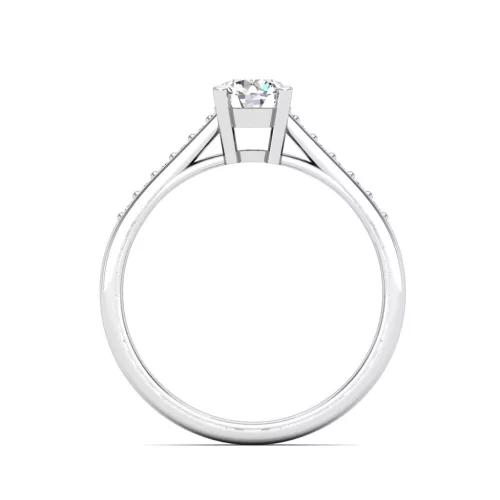 Ékszerpalota eljegyzési gyűrű 0,5ct H/SI gyémánttal BRK619 platina
