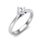 Ékszerpalota eljegyzési gyűrű 0,5ct H/SI gyémánttal BRK620 fehér arany