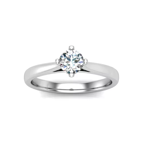 Ékszerpalota eljegyzési gyűrű 0,5ct H/SI gyémánttal BRK620 fehér arany