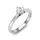 Ékszerpalota eljegyzési gyűrű 0,5ct G/VS gyémánttal BRK620 platina