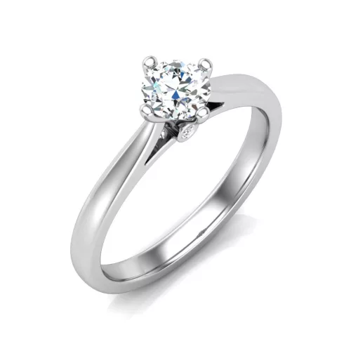 Ékszerpalota eljegyzési gyűrű 0,5ct G/VS gyémánttal BRK620 platina