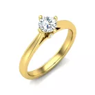 Ékszerpalota eljegyzési gyűrű 0,5ct G/VS gyémánttal BRK620 sárga arany