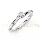 Ékszerpalota eljegyzési gyűrű 0,1ct G/VS gyémánttal BRK621 fehér arany