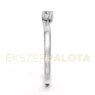 Ékszerpalota eljegyzési gyűrű 0,1ct gyémánttal BRK621 fehér arany