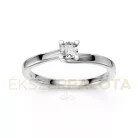 Ékszerpalota eljegyzési gyűrű 0,17ct G/VS gyémánttal BRK621 fehér arany