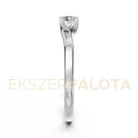 Ékszerpalota eljegyzési gyűrű 0,17ct gyémánttal BRK621 fehér arany