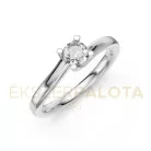 Ékszerpalota eljegyzési gyűrű 0,25ct gyémánttal BRK621 fehér arany