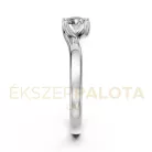 Ékszerpalota eljegyzési gyűrű 0,4ct gyémánttal BRK621 fehér arany