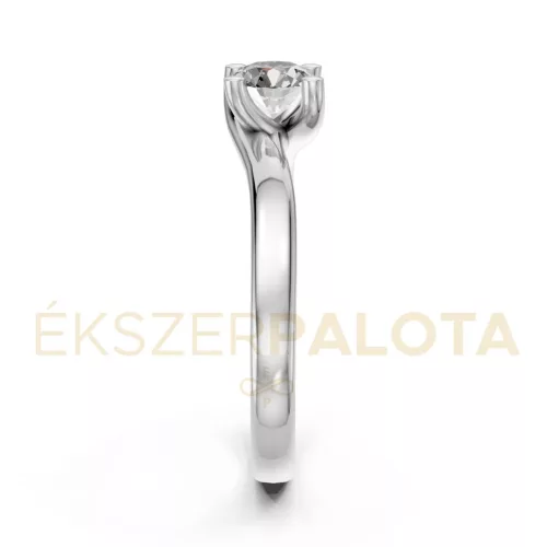 Ékszerpalota eljegyzési gyűrű 0,4ct gyémánttal BRK621 fehér arany