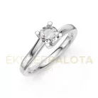 Ékszerpalota eljegyzési gyűrű 0,5ct gyémánttal BRK621 fehér arany