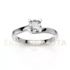 Ékszerpalota eljegyzési gyűrű 0,5ct gyémánttal BRK621 fehér arany