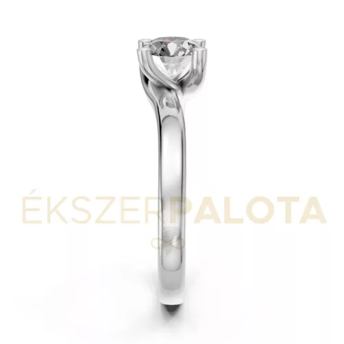 Ékszerpalota eljegyzési gyűrű 0,8ct H/SI gyémánttal BRK621 fehér arany