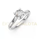 Ékszerpalota eljegyzési gyűrű 0,8ct gyémánttal BRK621 fehér arany