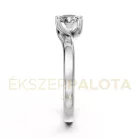 Ékszerpalota eljegyzési gyűrű 0,8ct gyémánttal BRK621 fehér arany