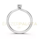 Ékszerpalota eljegyzési gyűrű 0,1ct gyémánttal BRK621 platina