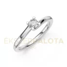 Ékszerpalota eljegyzési gyűrű 0,17ct G/VS gyémánttal BRK621 platina