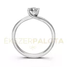 Ékszerpalota eljegyzési gyűrű 0,5ct G/VS gyémánttal BRK621 platina