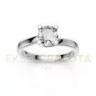 Ékszerpalota eljegyzési gyűrű 0,8ct G/VS gyémánttal BRK621 platina