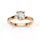 Ékszerpalota eljegyzési gyűrű 0,8ct gyémánttal BRK621 rozé arany