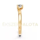 Ékszerpalota eljegyzési gyűrű 0,25ct G/VS gyémánttal BRK621 sárga arany