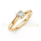Ékszerpalota eljegyzési gyűrű 0,25ct H/SI gyémánttal BRK621 sárga arany