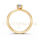 Ékszerpalota eljegyzési gyűrű 0,25ct H/SI gyémánttal BRK621 sárga arany