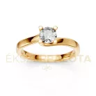 Ékszerpalota eljegyzési gyűrű 0,5ct gyémánttal BRK621 sárga arany