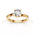 Ékszerpalota eljegyzési gyűrű 0,8ct H/SI gyémánttal BRK621 sárga arany