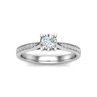 Ékszerpalota eljegyzési gyűrű 0,4ct gyémánttal BRK622 platina
