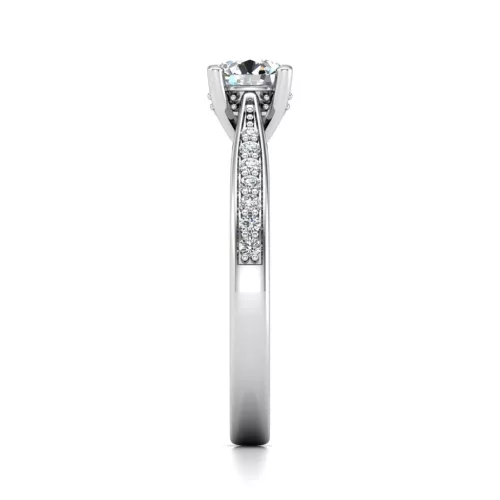 Ékszerpalota eljegyzési gyűrű 0,4ct gyémánttal BRK622 platina