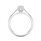Ékszerpalota eljegyzési gyűrű 0,4ct H/SI gyémánttal BRK623 platina