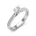Ékszerpalota eljegyzési gyűrű 0,4ct gyémánttal BRK623 platina