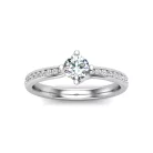 Ékszerpalota eljegyzési gyűrű 0,3ct H/SI gyémánttal BRK624 fehér arany