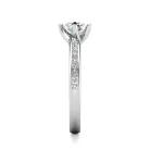 Ékszerpalota eljegyzési gyűrű 0,3ct gyémánttal BRK624 platina