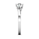 Ékszerpalota eljegyzési gyűrű 0,3ct gyémánttal BRK626 platina